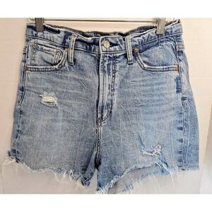 Silver Jeans Co. Denim Shorts Distressed Frayed Hem Light Wash W28